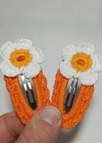 2 Adet El Örgü Toka - Görsel 7