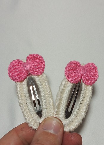 2 Adet El Örgü Toka - Görsel 5