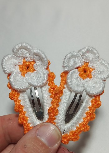 2 Adet El Örgü Toka - Görsel 9