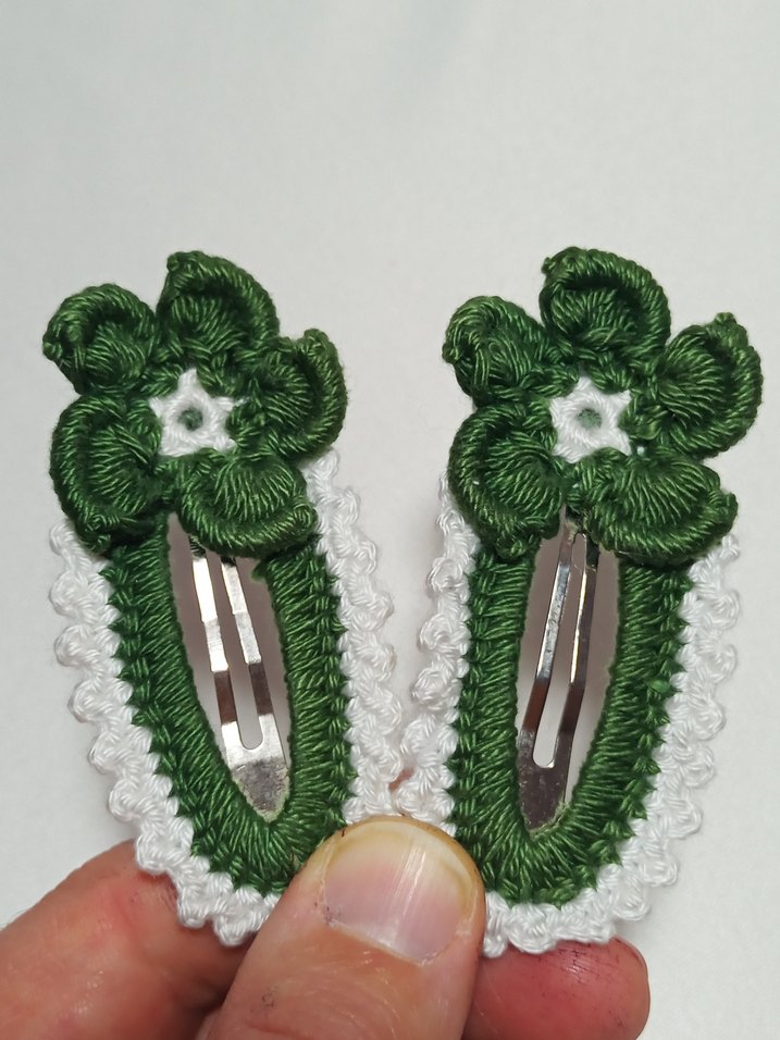 2 Adet El Örgü Toka - Görsel 4