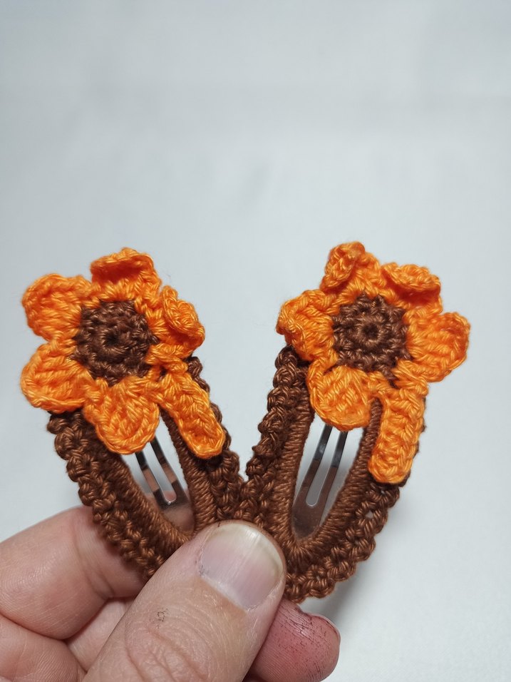 2 Adet El Örgü Toka - Görsel 3