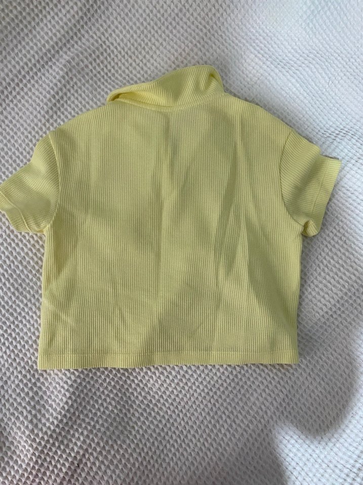 Sarı Kız Çocuk Polo Tişört - Görsel 2