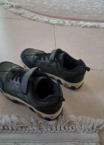 Polaris Erkek Çocuk Gri Kamuflaj Spor Ayakkabı