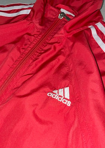 Vintage Orijinal Adidas Zip Track Ceket - Görsel 2