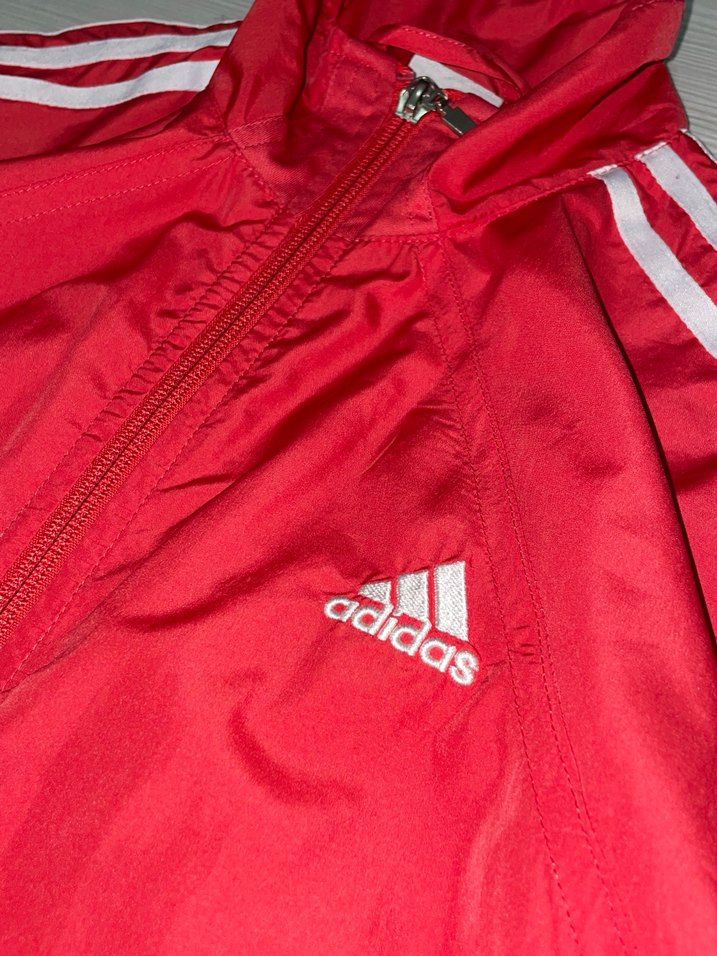 Vintage Orijinal Adidas Zip Track Ceket - Görsel 2