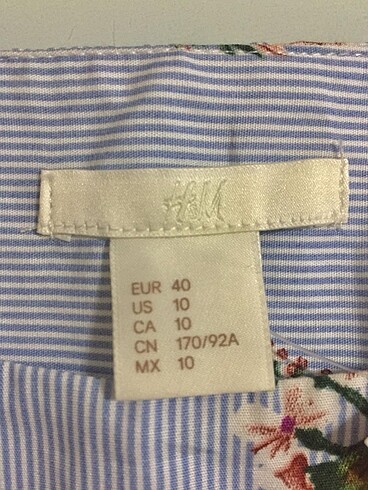 l Beden mavi Renk H&M Yazlık Gömlek Tunik