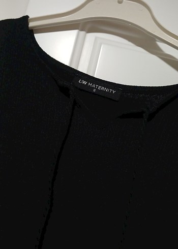 Siyah Uzun Kollu Salaş Keten Elbise - Görsel 4