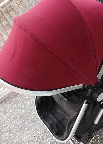 Bordo ve Gri Bebek Arabası - Görsel 2