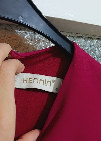 40 Beden bordo Renk Bordo Püsküllü Uzun Abiye Elbise