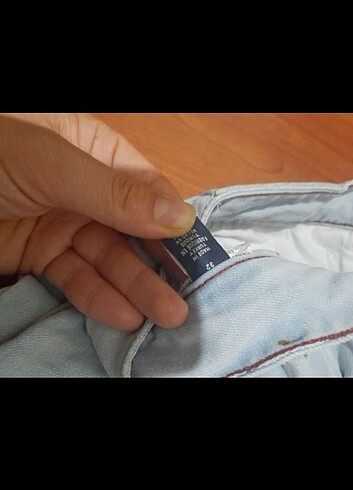 32 Beden mavi Renk Bol paça pantolon