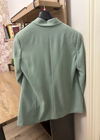 Modailgi Düğmeli Yeşil Midi Blazer Ceket