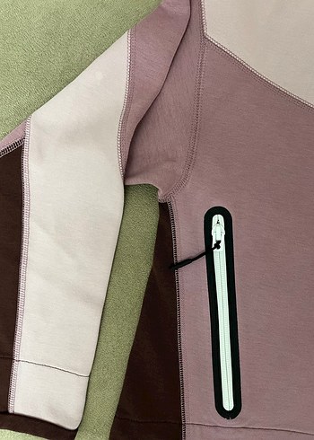 xs Beden Nike Pembe Fermuarlı Kadın Sweatshirt