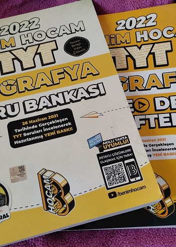 2022 Benim Hocam TYT Coğrafya Soru Bankası ve Video Ders Defteri