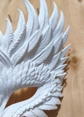 Beyaz Baykuş Figürlü Yüz Maskesi - Görsel 4