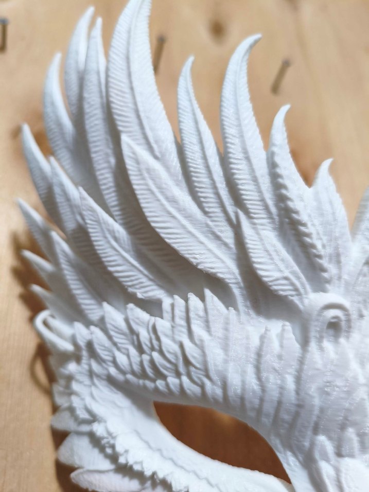 Beyaz Baykuş Figürlü Yüz Maskesi - Görsel 2