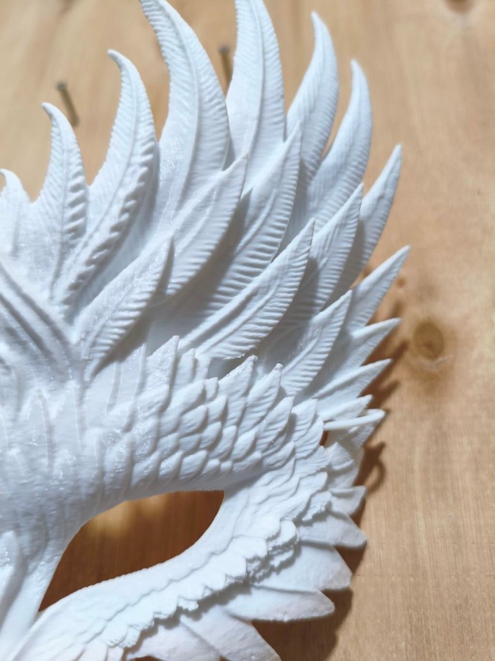 Beyaz Baykuş Figürlü Yüz Maskesi - Görsel 4