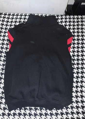 Y2k Siyah unisex Spor Fermuarlı Ceket - Görsel 8