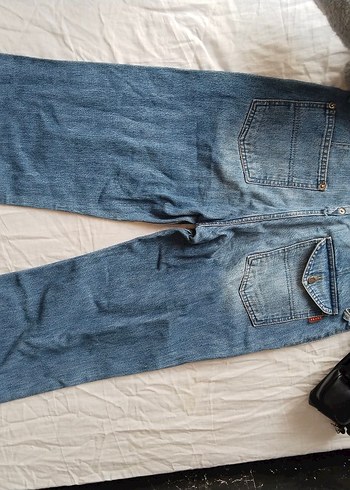 m Beden Vintage Tokalı Kısa Mini Kadın Kot