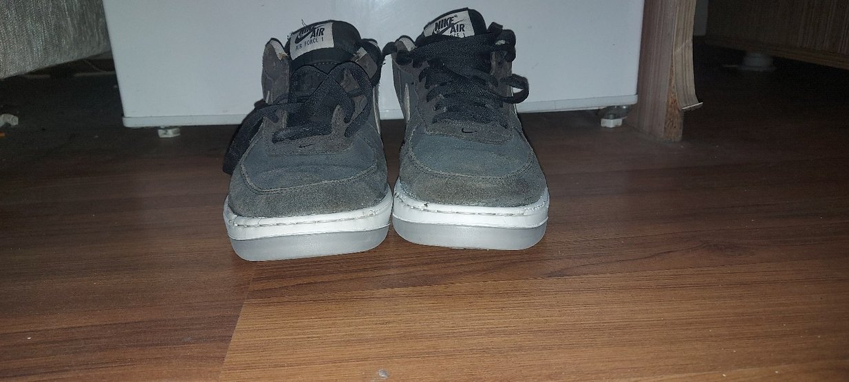 Gri Erkek Spor Ayakkabı Velcro Detaylı - Görsel 2