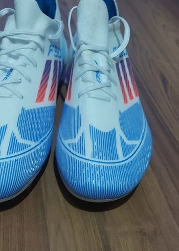 Beyaz Erkek Futbol Ayakkabısı Velcro Kapamalı - Görsel 2