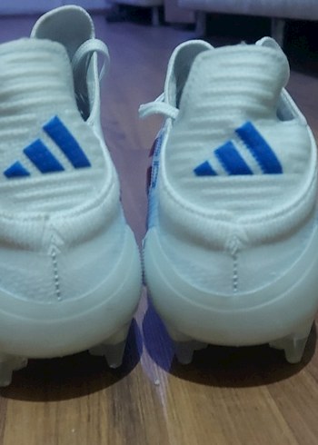 Beyaz Erkek Futbol Ayakkabısı Velcro Kapamalı - Görsel 5