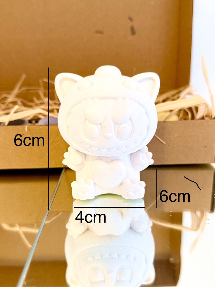 Boyanabilir Taş Boyama Seti  Labubu nun En Sevimli Hali - Görsel 2