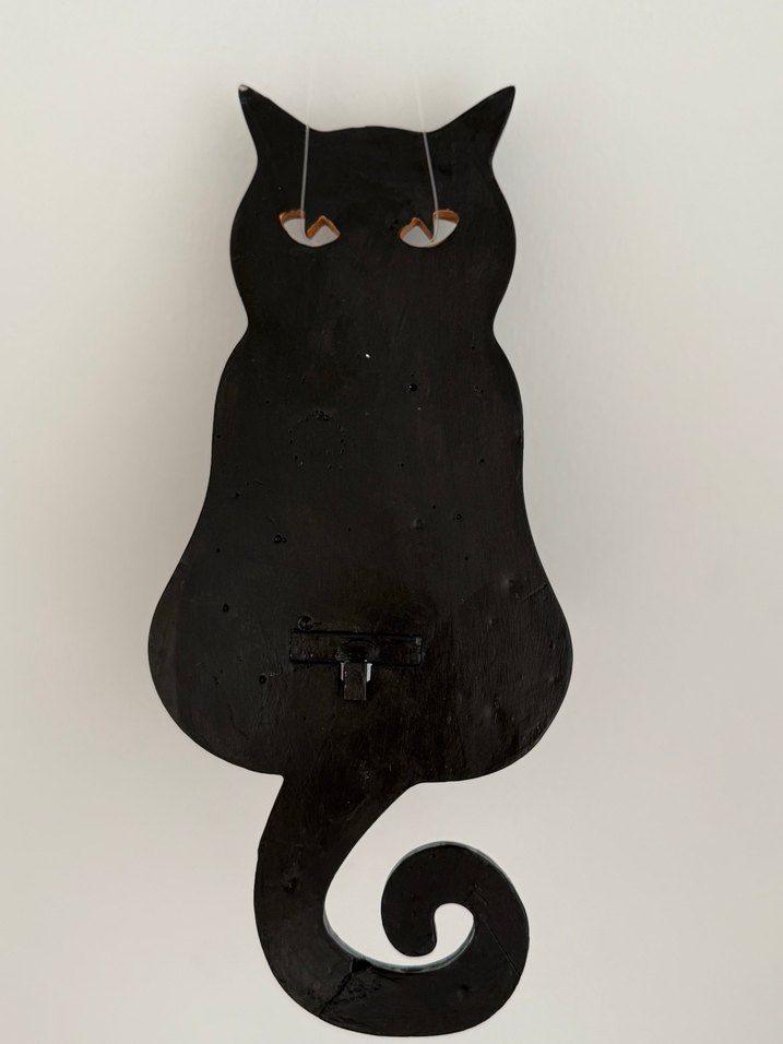 Siyah Kedi Figürlü Mumluk Raf - Görsel 4