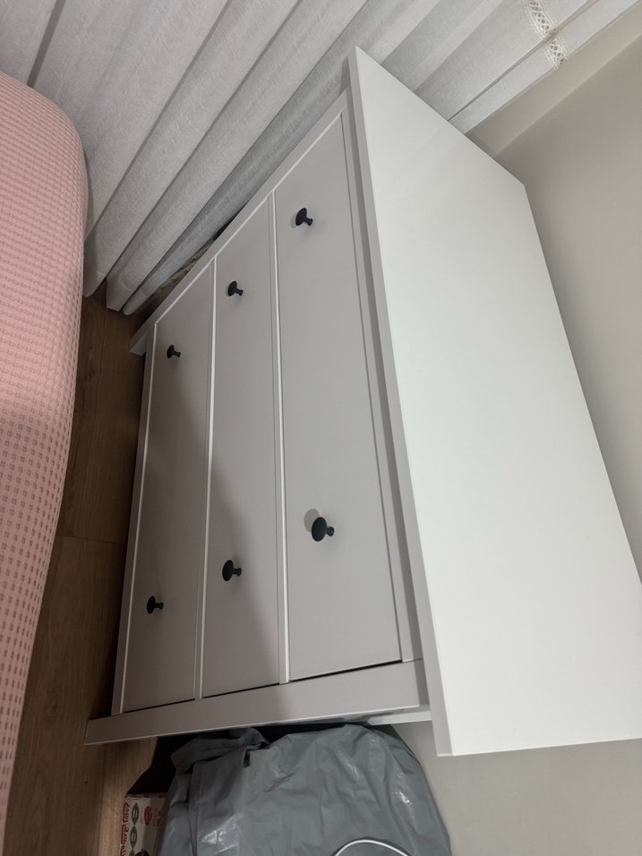 IKEA Beyaz Şifoniyer 3 Çekmeceli - Görsel 2