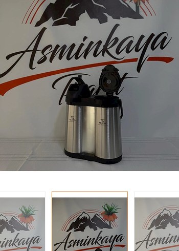 Gri Çift Hazneli çay makinası