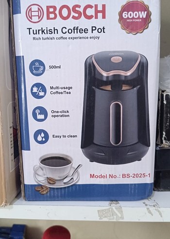 Bosch 600W Siyah Türk Kahvesi Makinesi 500ml