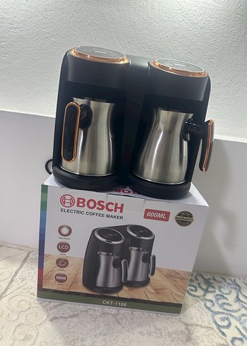 Bosch Çift hazneli çelik kahve makinası