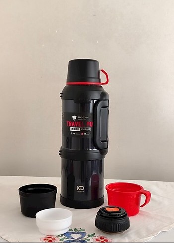 Siyah gri renk 4 LT termos - Görsel 3