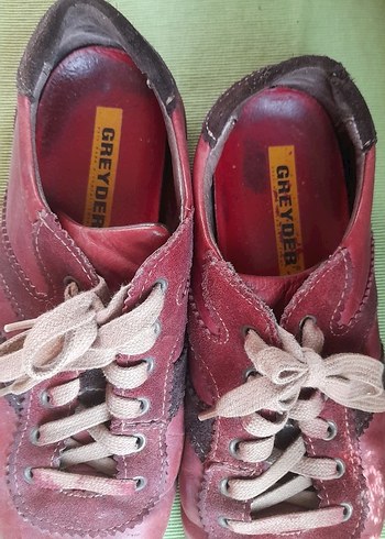 Bordo kadın spor ayakkabı - Görsel 2