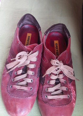 Bordo kadın spor ayakkabı - Görsel 3