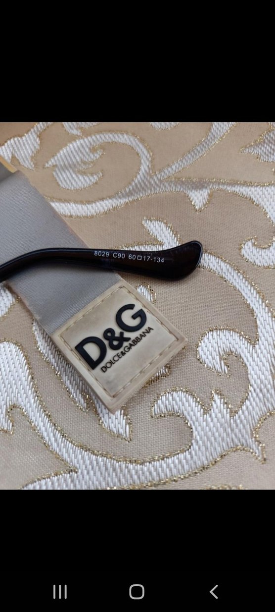 Kemik Çerçevesi Taşlarla Süslü D&G Klasik Gözlük - Görsel 5