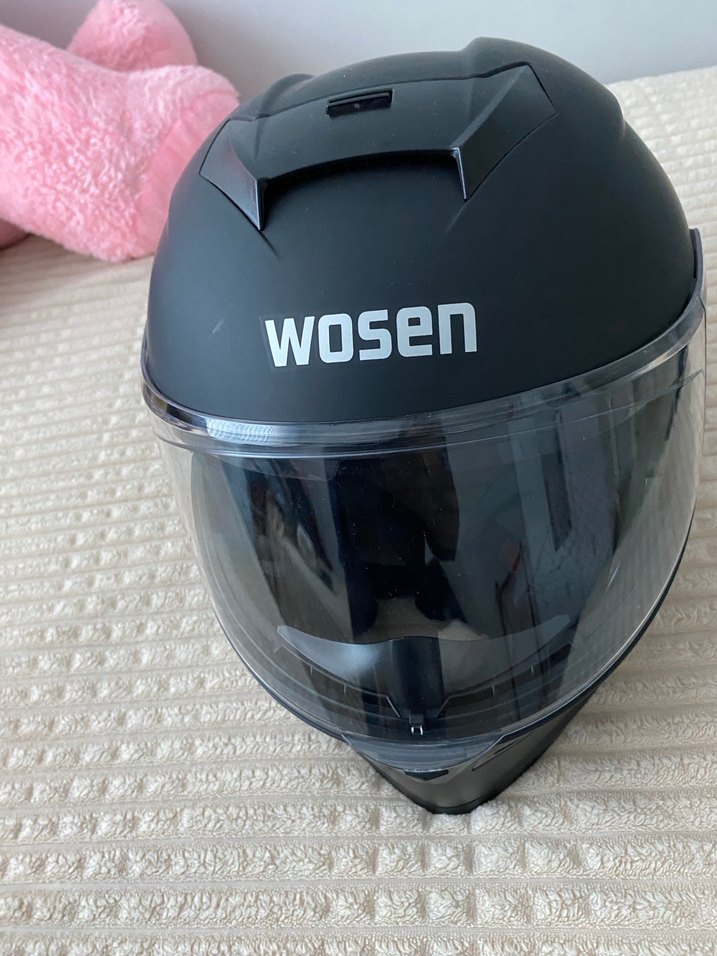 Siyah Wosen Tokalı Motosiklet Kaskı - Görsel 4