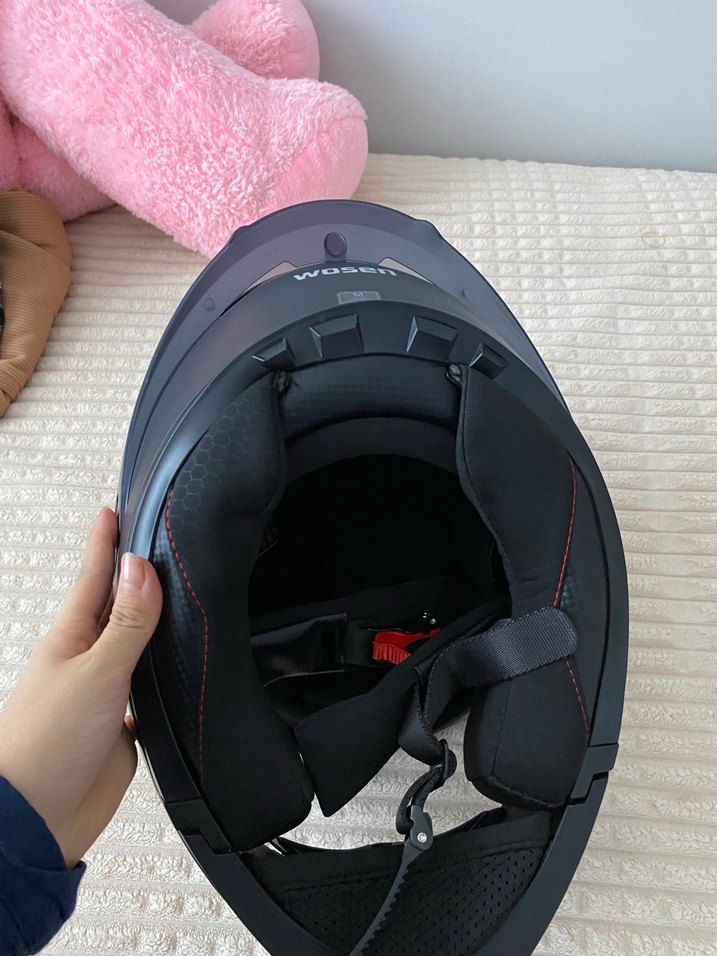 Siyah Wosen Tokalı Motosiklet Kaskı - Görsel 3