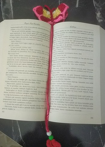 Örgü Kelebek Kitap Ayracı