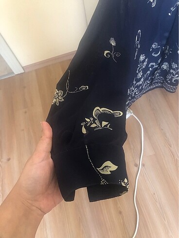 xl Beden lacivert Renk Şifon gömlek