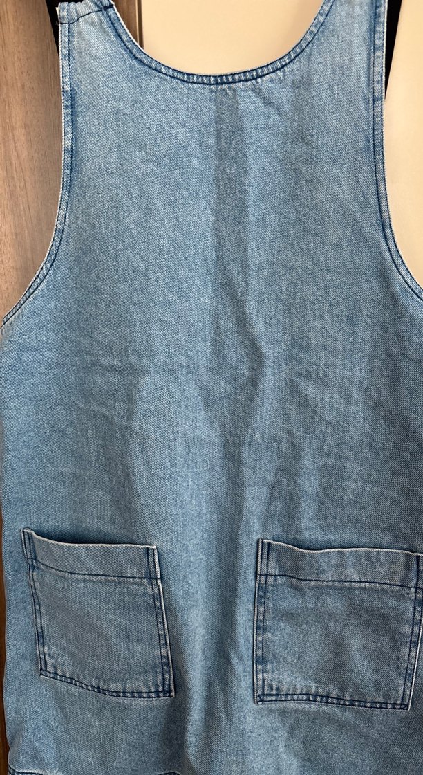 Kadın Mavi Denim Askılı Tulum - Görsel 2