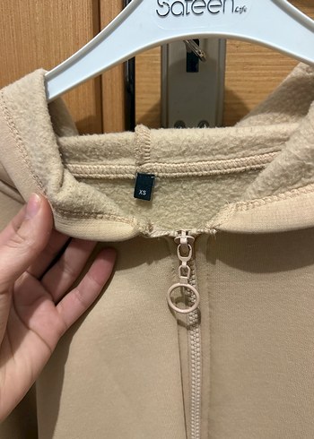 Bej Fermuarlı Kadın Sweatshirt - Görsel 2