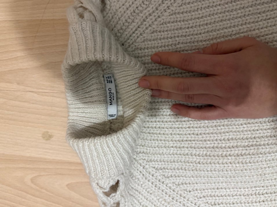 Kadın Gri Örgü Bohem Kazak - Görsel 2