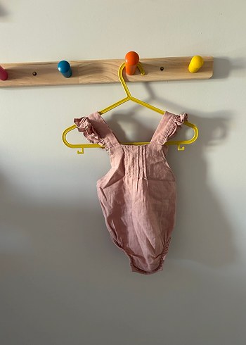 3 Ay Beden Fırfırlı Bebek Kız Tulum