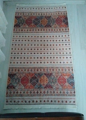 Nakışlı Çok Renkli Geleneksel Halı