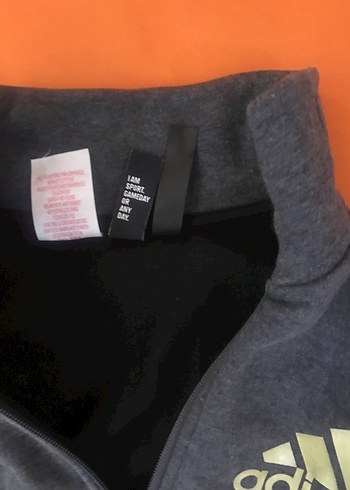 11-12 Yaş Beden gri Renk Gri Adidas Erkek Çocuk Sweatshirt orginal ici kalin dolgulu