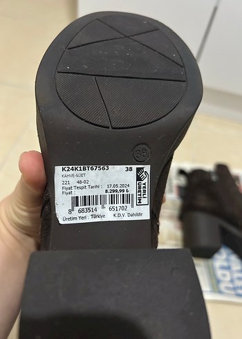 Tergan Hakiki Süet Deri Topuklu Kadın Bot - Görsel 10