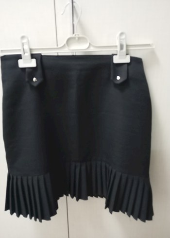 Pilili Siyah Mini Etek - Görsel 2