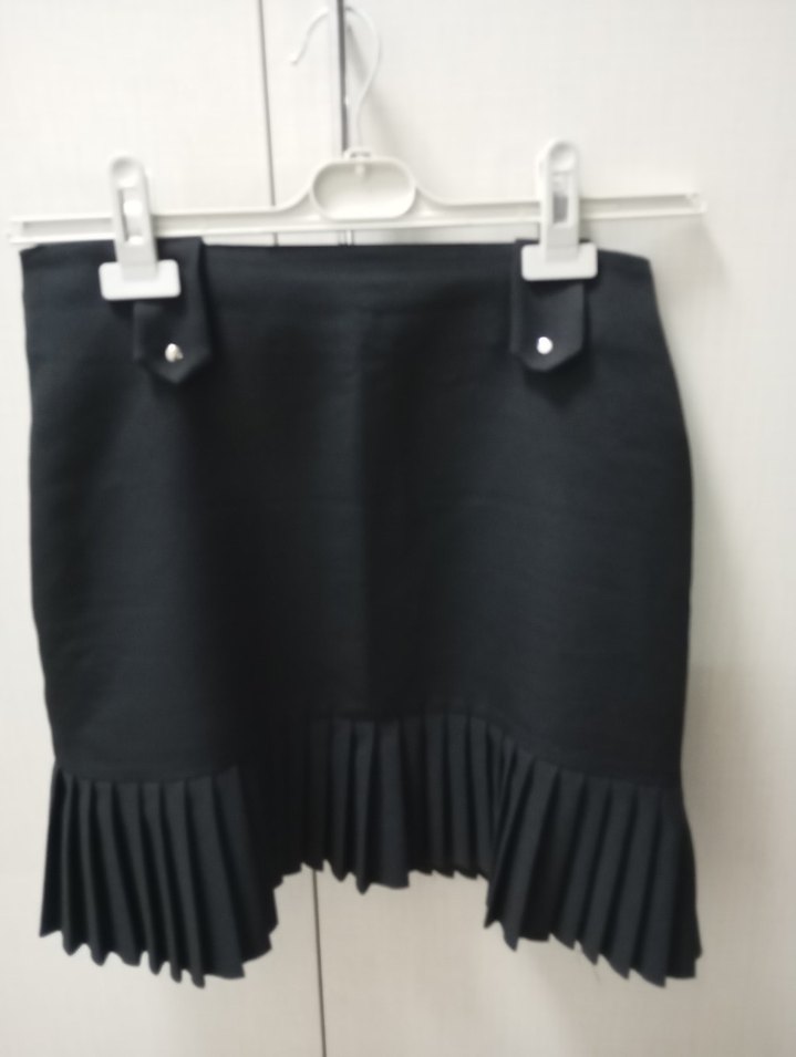 Pilili Siyah Mini Etek - Görsel 2