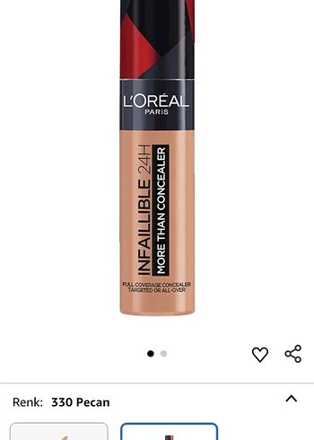 L'Oréal Paris Infaillible 24H Kapatıcı 330 Pecan