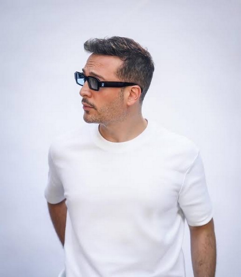 Siyah vintage Güneş Gözlüğü - Görsel 4